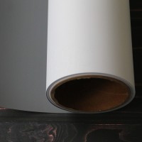 Grey Back block out Roll up materials pvc pet film roll for portable roll up banner